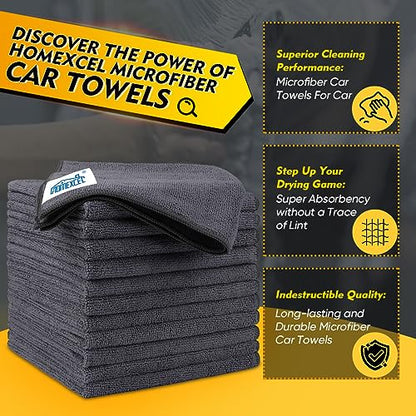 Microfiber Cleaning Cloths 12 Pack (12 Count)