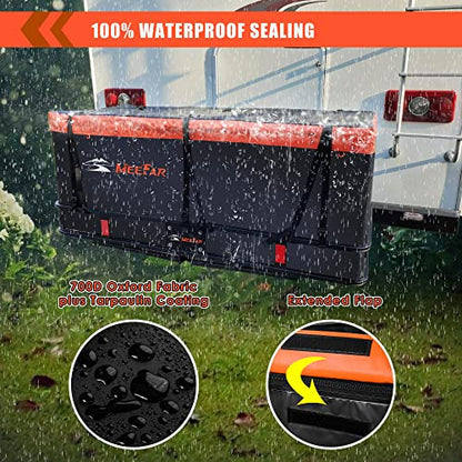 Hitch Mount Cargo Carrier Bag 100% Waterproof 19.7 Cubic Feet Luggage Rack