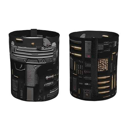 Gun Military Gear Arsenal Set Car Trash Can Waterproof Hanging Trash Bin Collapsible Garbage Can for Car Accessories Travel Camping Kitchen Home