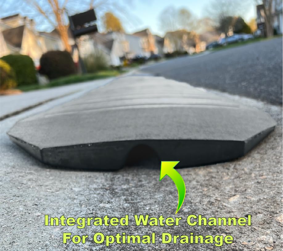 Gray Color Driveway Curb Ramps (3 Count)