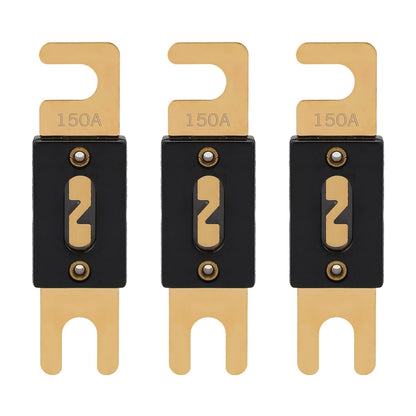 150A ANL Fuse 150 Amp Inline Blade Fuses 32V for Car Audio Inverter Automotive Stereo (Pack of 3 pcs)
