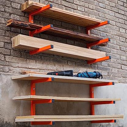 Lumber Storage Rack Wall Mounted (4 Count)