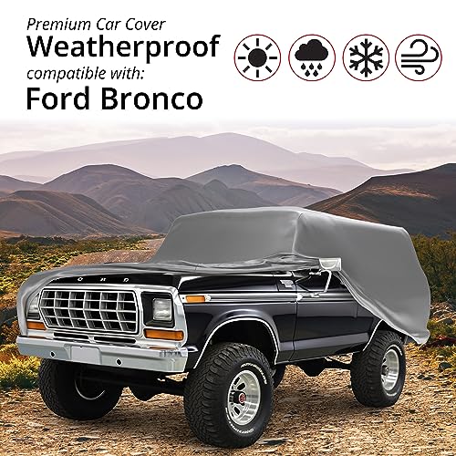 Weatherproof SUV Car Cover & Warranty Compatible with Ford 1983