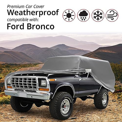 Weatherproof SUV Car Cover & Warranty Compatible with Ford 1983