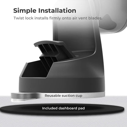 iOttie iTap 2 Magnetic Dashboard Car Mount Holder || Cradle for Samsung Galaxy S22, Google Pixel 7, Motorola Moto G, OnePlus 10, Sony Xperia & Other Android Smartphones