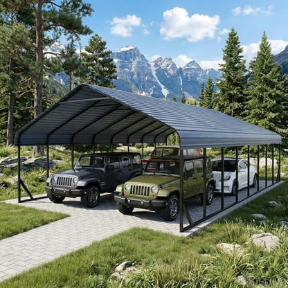 Heavy Duty 20x40 FT Metal Carport for 4 Cars