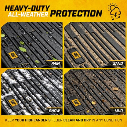 JustFit™ 3D All Weather Floor Mats for Toyota Highlander 2020