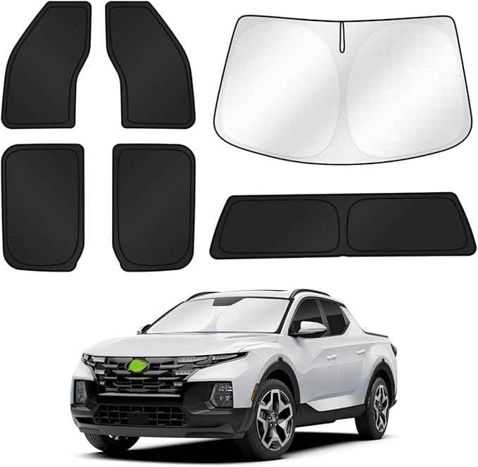 Window Shades for 2015-2020 Ford F150 4 Door Accessories Windshield Sun Shade Side Rear Window Cover Sunshade Sun Visor Shield Privacy Protection for Camping Keep Vehicle Cool Black 6PCS