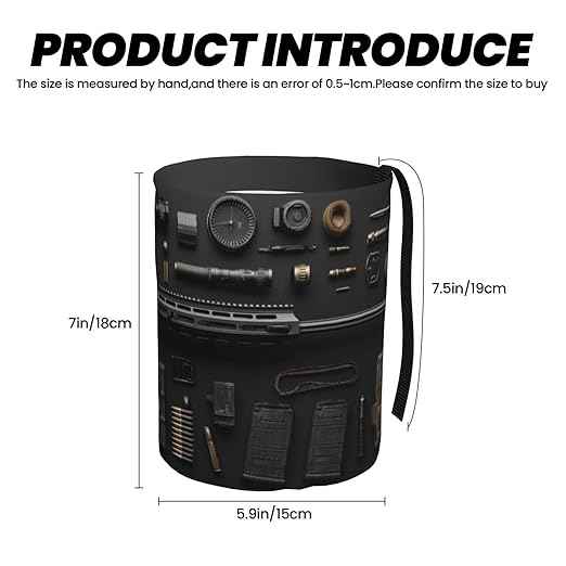 Gun Military Gear Arsenal Set Car Trash Can Waterproof Hanging Trash Bin Collapsible Garbage Can for Car Accessories Travel Camping Kitchen Home