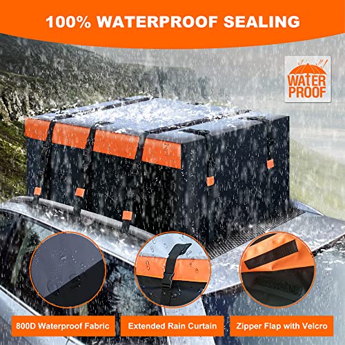 Car Roof Bag Rooftop Cargo Carrier Bag Waterproof 21 Cubic Feet roof Cargo
