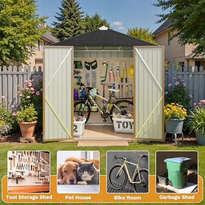 6x4FT Outdoor Storage Shed