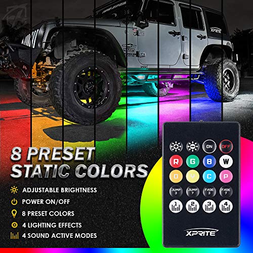 4Pcs Underglow LED Lights for Cars (4 Count)