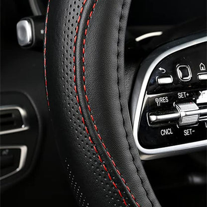Genuine Leather Steering Wheel Cover