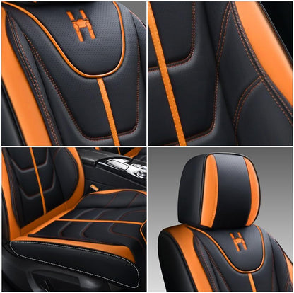 LK Full Set Car Seat Covers for Front Seats and Rear Seats