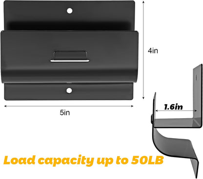 Heavy-Duty Ladder Hanger-Wall Mount Ladder Hooks for Ladder Storage-Wheelbarrow Hangers for Garage Wall-4 Pack(4 P)