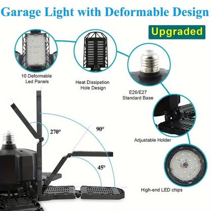 2 Packs LED Garage Light (2 Count)