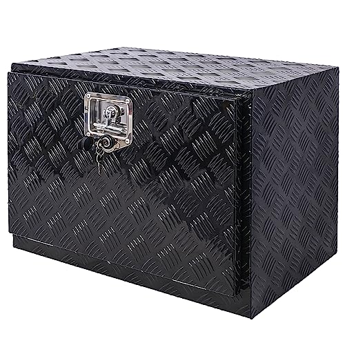 24in Aluminum Tool Box with Lock Keys for Truck Car