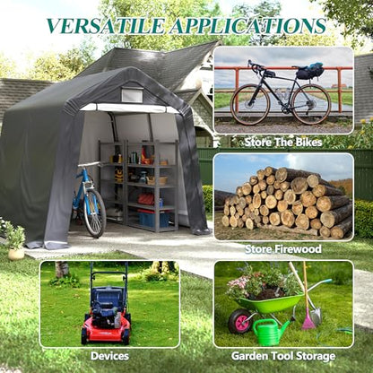 8' x 8' Outdoor Storage Shelter Shed