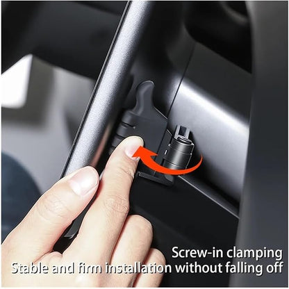 Compatible for Tesla Model Y Model 3 Highland Under Screen Storage Tray Storage Box Behind The Screen Storage Box Car Accessories(Transparent)