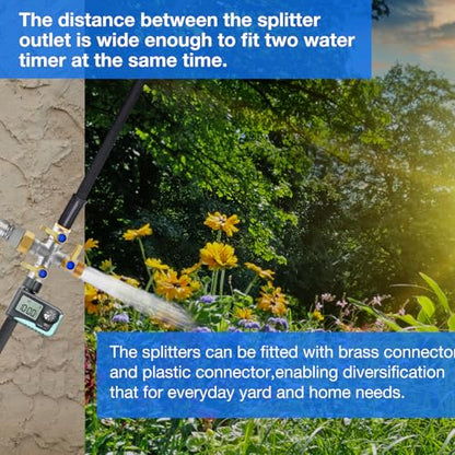 Brass Garden Hose Splitter
