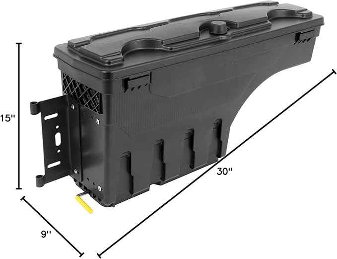 SCITOO Truck Bed Tool Box for Ford F-150 2015-2018 2020-2022 Left Driver Side,Multi-Compartment Dividers Organized Storage,Heavy Duty & No-Drill Installation