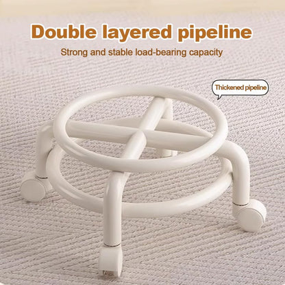 Low Rolling Stool with Wheels