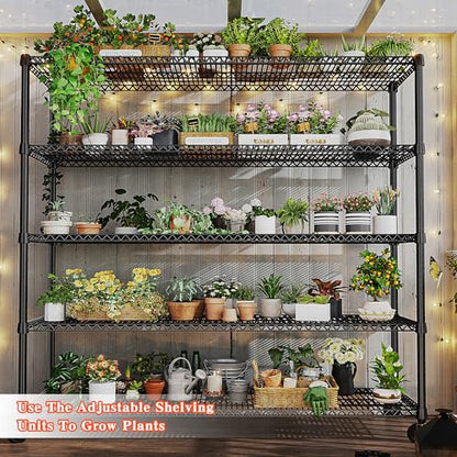 5 Tier Heavy Duty Shelving with Wheels
