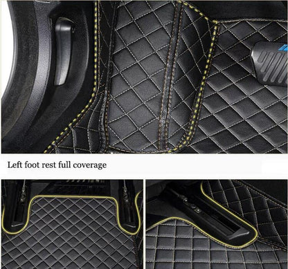 Custom All Weather Protection Leather Car Floor Mats for Cars Sedan SUV Sports Car Waterproof Floor Mat