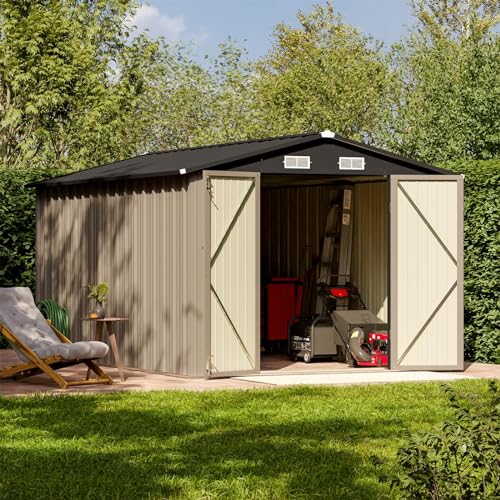 8 x 12 FT Metal Storage Shed for Outdoor