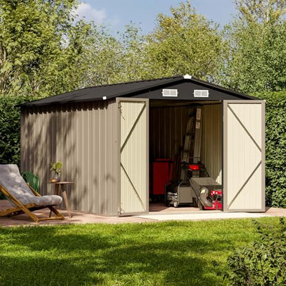 8 x 12 FT Metal Storage Shed for Outdoor