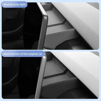 GGCLIMAX Car Organizer Silicone Dashboard Storage Tray Compatible with Tesla Model 3 Highland 2024 Rear Screen Organizer Non Destructive Installation Anti Slip Design(WHITE)