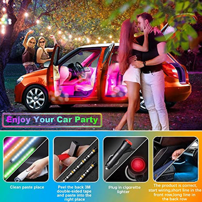 4PCS 48 LED Car Interior Lights (4 Count)