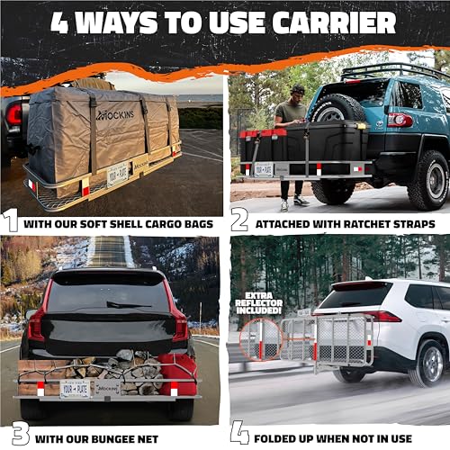 500 Lbs. Capacity Folding Luggage Rack for SUV Car Truck Van & RV