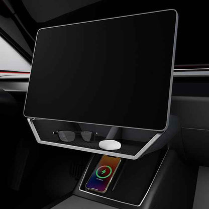 for Model Y Juniper Under Screen Storage Organizer 2025-2026 Upgrade, Model 3 Highland Center Console Organizer Tray 2024-2026 for Tesla Model Y Juniper Accessories, Black