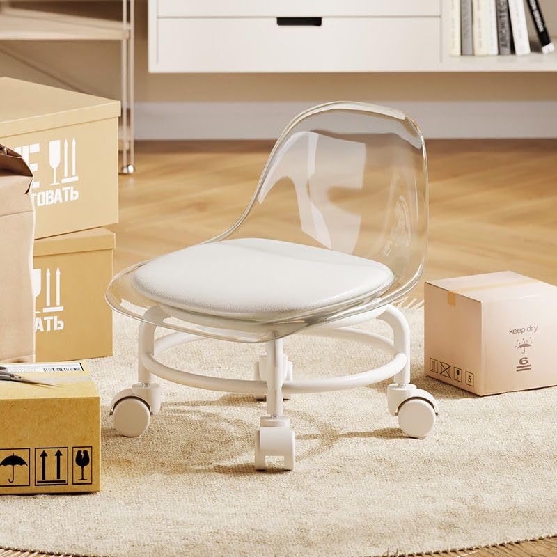 Low Rolling Stool with Wheels
