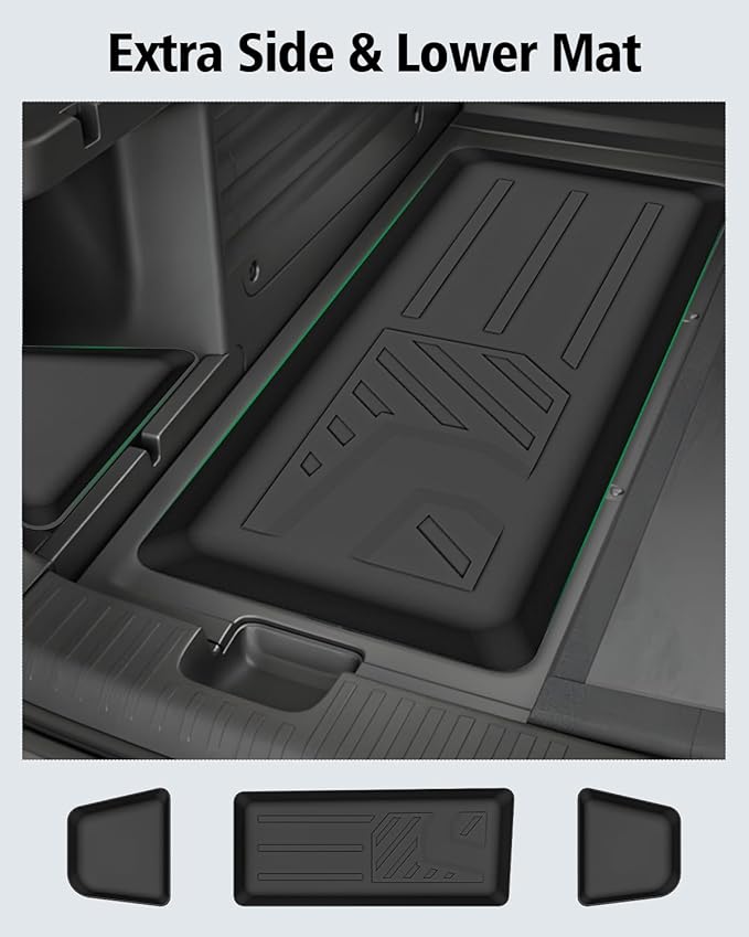 Floor Mats Custom for Honda Passport 2026 Trunk Mat with Backrest Mat All Weather TPE Rubber Cargo Liner Full Set Floor Liners for Passport Accessories (Trunk Mat+Backrest Mats+Floor Mats)