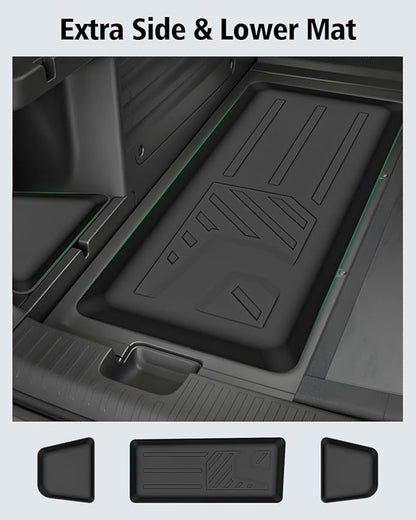 Floor Mats Custom for Honda Passport 2026 Trunk Mat with Backrest Mat All Weather TPE Rubber Cargo Liner Full Set Floor Liners for Passport Accessories (Trunk Mat+Backrest Mats+Floor Mats)