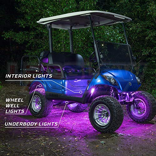 12pc Million Color LED Golf Cart Underglow Kit for 12V 4