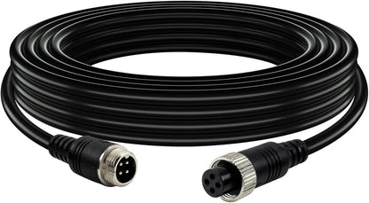 4-pin Aviation Video Extension Cable, Lonlonty Backup Camera Extension Cable for Car, Trailer, Bus, Truck Reversing Rear View Camera.(33FT/10M)