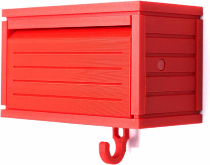 Wall-Mounted Car Display Key Holder, Decorative Garage Model Design, Multiple Colors（No Car） (Stripe-Red（No Car）)
