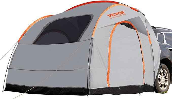 VEVOR SUV and Pickup Truck Camping Tents, Waterproof Double Layer Design with Carry Bag, Accommodates 2-9 Persons for Outdoor Activities