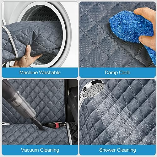 Grey Dog Car Seat Cover for Back Seat X