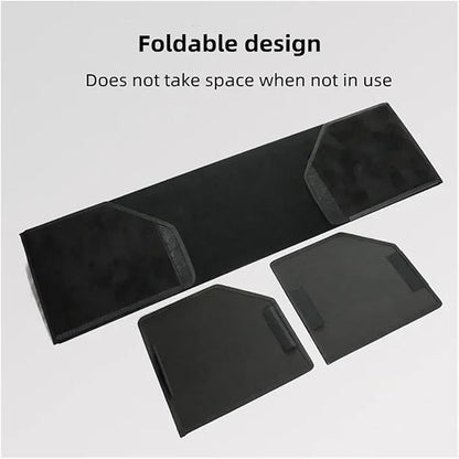 Folding Car Trunk Organizer Compatible For Tesla Model 3 X S Y Leather Big Capacity Storage Box Detachable Partition Car Trunk Storage
