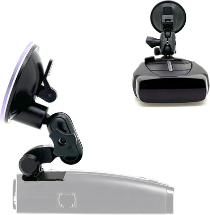 Ehnanced Dual Ball Joint Adjust Suction Cup Bracket Compatible forfor Escort MAX MAX2 2 or version 1 Max360 Radar Detector w/Slide in Metal Plate Connection (Not compatible with other Models)
