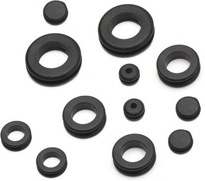 Performance Tool W5214 125pc Rubber Grommet Assortment in Organizer Case for Vehicle Maintenance and Repair in Auto Shops and Garages