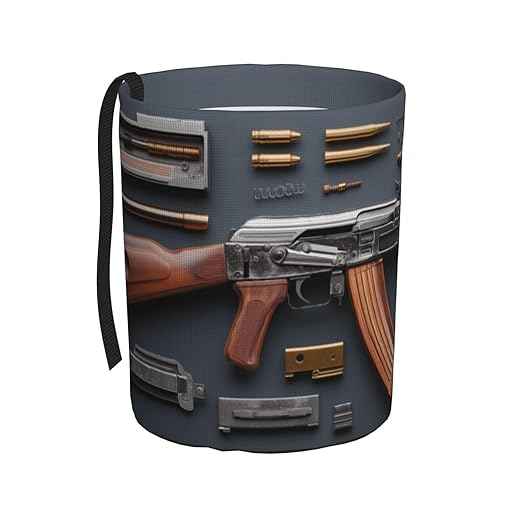Gun Military Gear Arsenal Set Car Trash Can Waterproof Hanging Trash Bin Collapsible Garbage Can for Car Accessories Travel Camping Kitchen Home