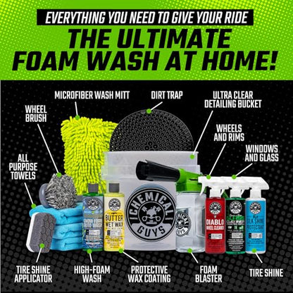 14 Piece Arsenal Builder Car Wash Kit with Foam Blaster 6
