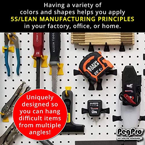 PegPro® J 1" & 2" Kit for Standard “Wood Fiber” pegboard