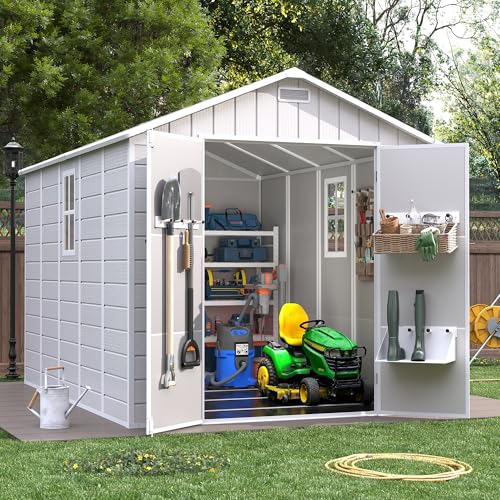 Resin Outdoor Storage Shed with Floor