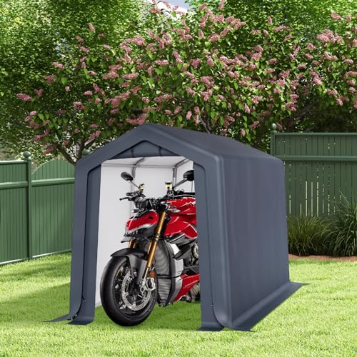 6x10 ft Storage Shelter Shed Portable Outdoor Carport Garage